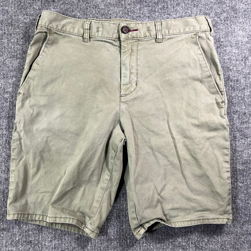 Bullhead‎ Denim Mens Olive Green Khaki Slim Chino Shorts Size 30 California Rep